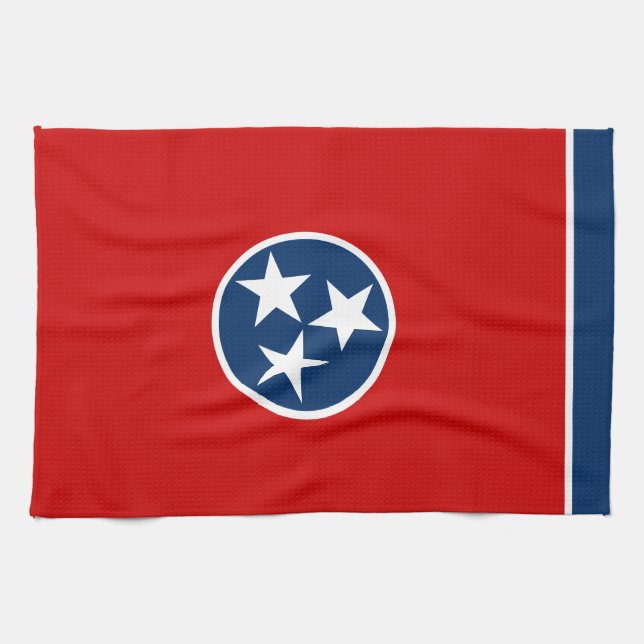 Linge De Cuisine Drapeau de l'État du Tennessee (Horizontal)