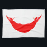 Linge De Cuisine Drapeau de l'île de Pâques<br><div class="desc">Drapeau patriotique de l'île de Pâques.</div>