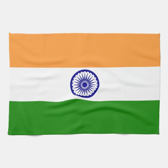 Linge De Cuisine Drapeau de l'Inde (Horizontal)