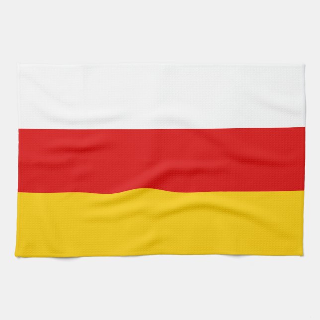 Linge De Cuisine Drapeau de l'Ossétie du Sud (Horizontal)