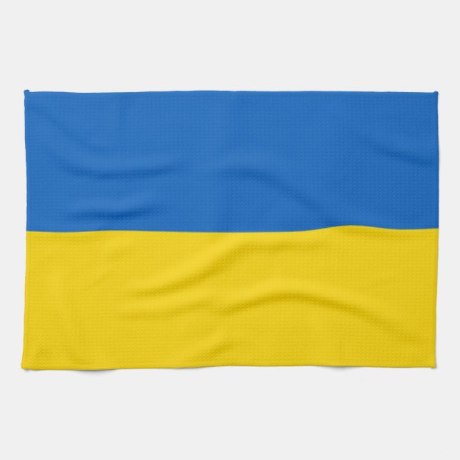 Linge De Cuisine Drapeau de l'Ukraine (Horizontal)