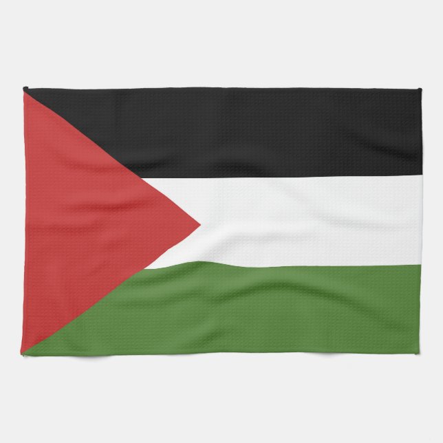 Linge De Cuisine Drapeau de Palestine (Horizontal)