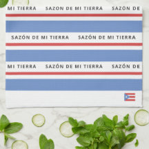 Drapeau de Porto Rico Sabor de Mi Tierra