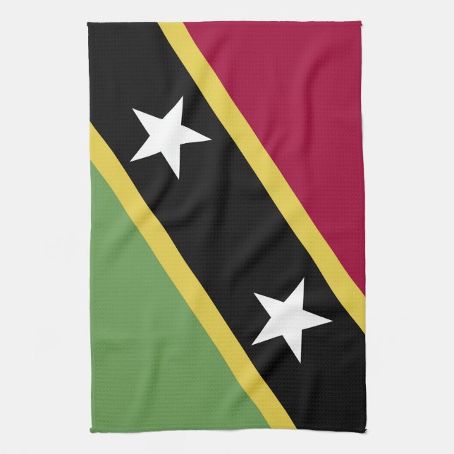 Linge De Cuisine Drapeau de Saint-Kitts-et-Nevis (Vertical)