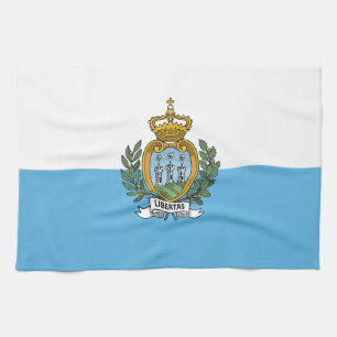 Linge De Cuisine Drapeau de Saint-Marin
