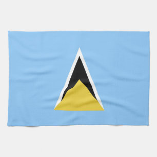 Linge De Cuisine Drapeau de Sainte-Lucie
