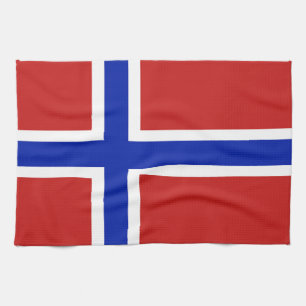 Linge De Cuisine Drapeau de Scandinave de la Norvège