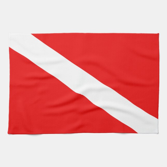 Linge De Cuisine Drapeau de scaphandre (Horizontal)