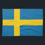 Linge De Cuisine Drapeau de Suède<br><div class="desc">Drapeau de Suède - Sveriges flagga</div>