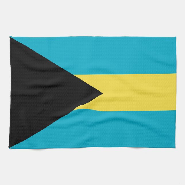 Linge De Cuisine Drapeau des Bahamas (Horizontal)