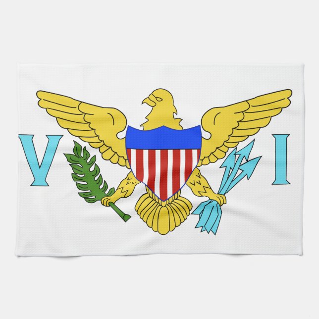 Linge De Cuisine Drapeau des Îles Vierges américaines (Horizontal)