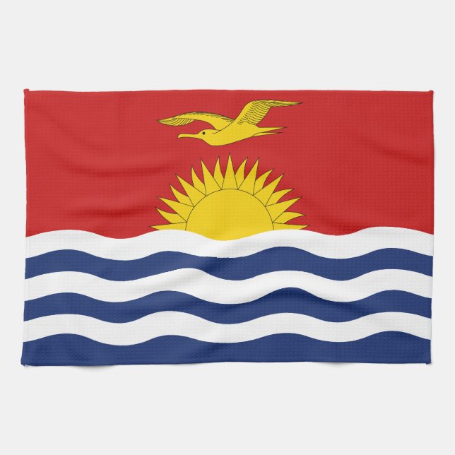Linge De Cuisine Drapeau des Kiribati (Horizontal)