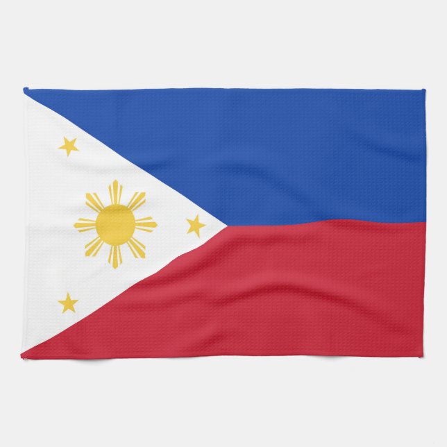 Linge De Cuisine drapeau des Philippines (Horizontal)