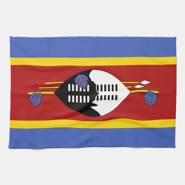 Linge De Cuisine Drapeau d'Eswatini (Horizontal)