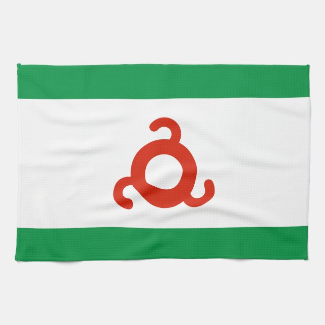 Linge De Cuisine Drapeau d'Ingushetia (Horizontal)