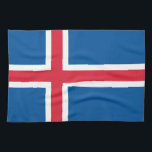 Linge De Cuisine Drapeau d'Islande<br><div class="desc">Drapeau patriotique de l'Islande.</div>