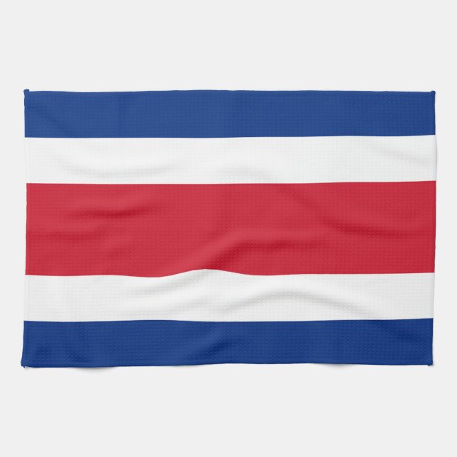 Linge De Cuisine Drapeau du Costa Rica (Horizontal)