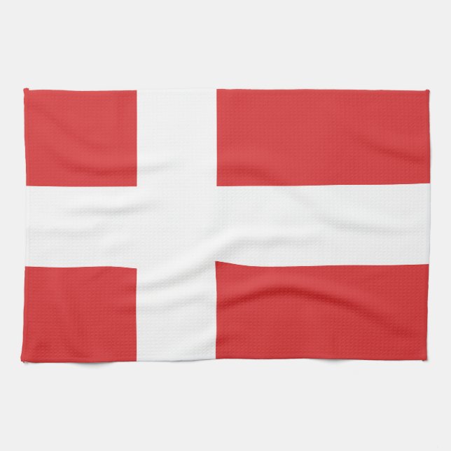 Linge De Cuisine Drapeau du Danemark (Horizontal)