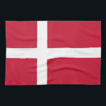 Linge De Cuisine Drapeau du Danemark<br><div class="desc">Drapeau patriotique du Danemark.</div>