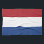 Linge De Cuisine Drapeau du de Pays-Bas<br><div class="desc">Le drapeau de Pays-Bas est un tricolore horizontal de rouge, de blanc, et le bleu. Il prête l'oreille de nouveau au temps de Charlemagne. Les variantes du drapeau ont été en service depuis 1572 et en 1937 le drapeau a été officiellement formalisé comme drapeau national de Pays-Bas et du royaume...</div>