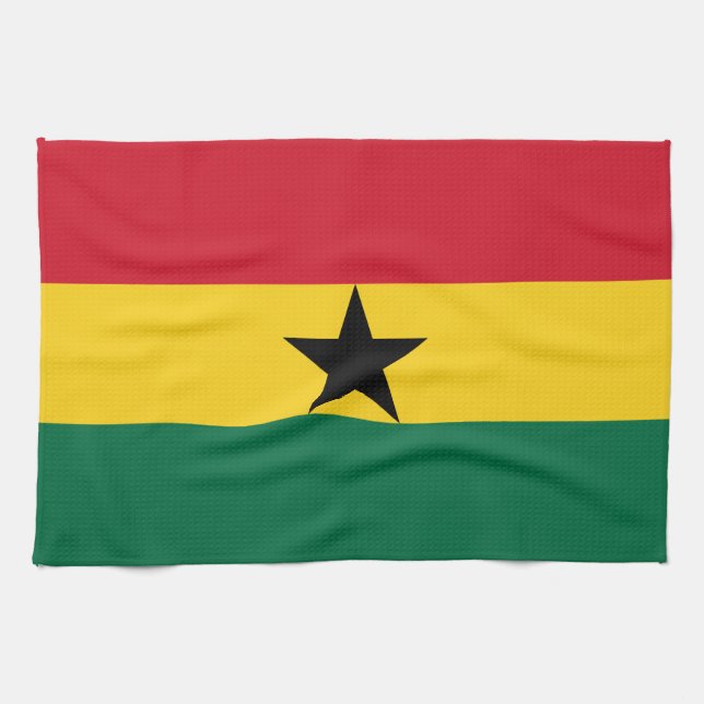 Linge De Cuisine Drapeau du Ghana (Horizontal)