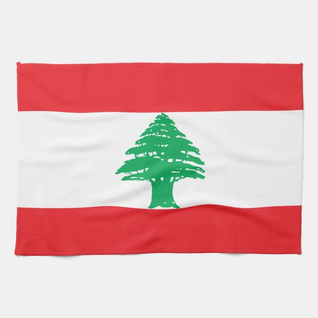 Linge De Cuisine Drapeau du Liban (Horizontal)