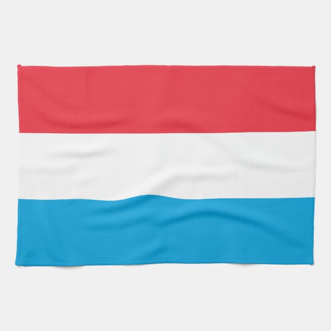 Linge De Cuisine Drapeau du Luxembourg (Horizontal)