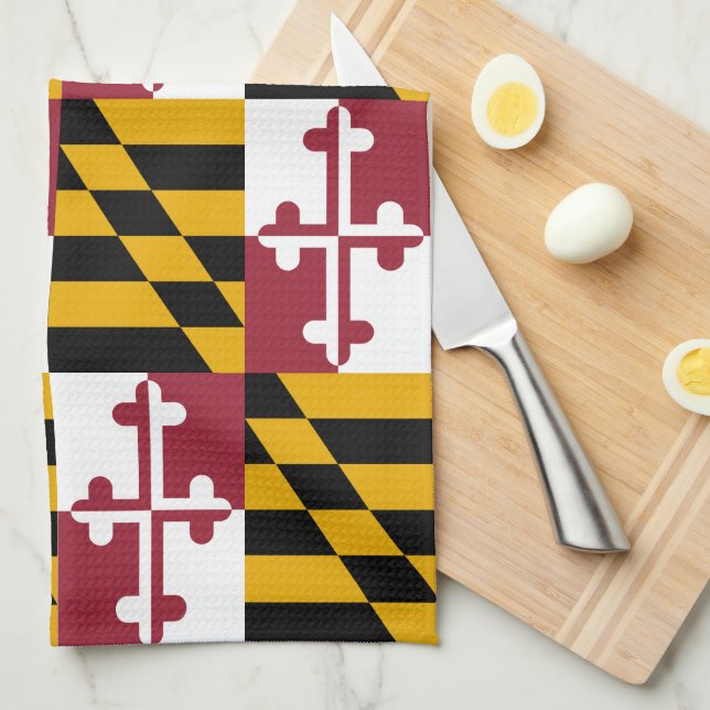 Linge De Cuisine Drapeau du Motif du Maryland (Quart Plié)