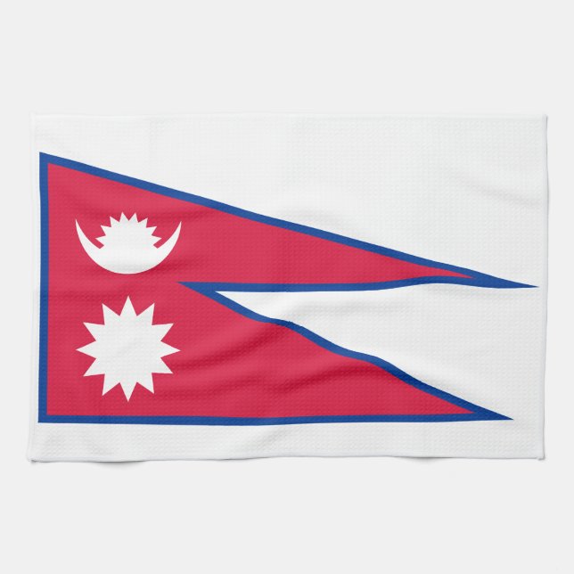 Linge De Cuisine Drapeau du Népal (Horizontal)