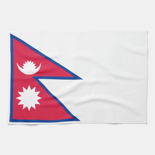 Linge De Cuisine Drapeau du Népal (Horizontal)