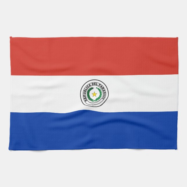 Linge De Cuisine drapeau du Paraguay (Horizontal)