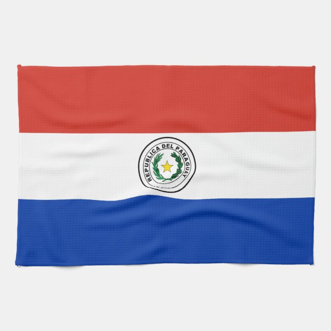 Linge De Cuisine Drapeau du Paraguay (Horizontal)
