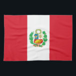 Linge De Cuisine Drapeau du Pérou<br><div class="desc">Drapeau patriotique du Pérou.</div>