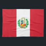 Linge De Cuisine Drapeau du Pérou<br><div class="desc">Drapeau patriotique du Pérou.</div>
