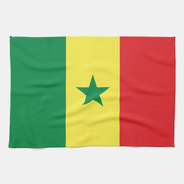 Linge De Cuisine Drapeau du Sénégal (Horizontal)