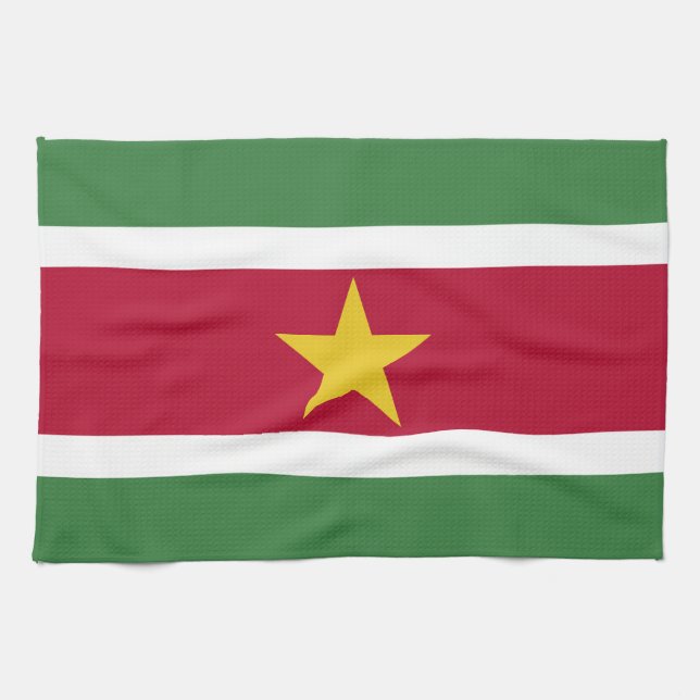 Linge De Cuisine Drapeau du Suriname (Horizontal)