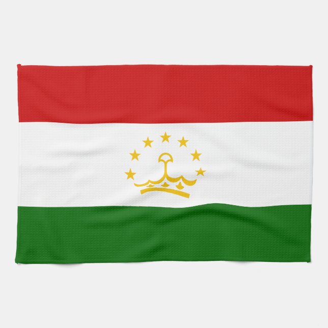 Linge De Cuisine Drapeau du Tadjikistan (Horizontal)