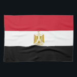 Linge De Cuisine Drapeau égyptien<br><div class="desc">Drapeau patriotique d'Egypte.</div>