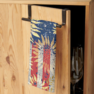 Linge De Cuisine Drapeau et tournesols