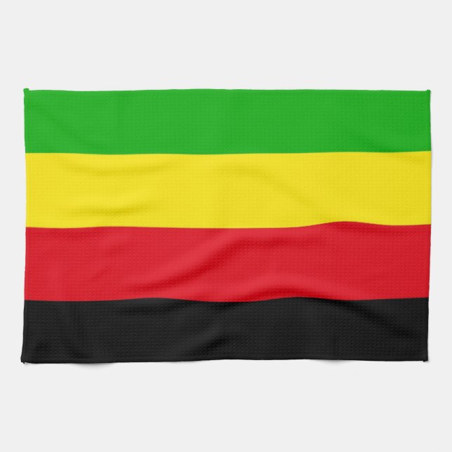 Linge De Cuisine Drapeau ethnique de la tribu Bamileke (Horizontal)