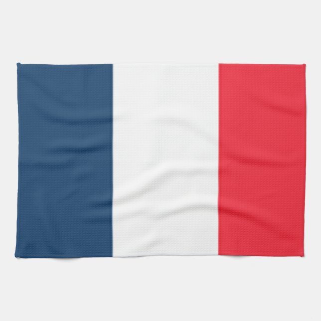Linge De Cuisine Drapeau français (Horizontal)