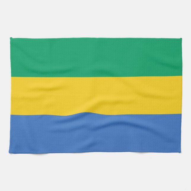 Linge De Cuisine Drapeau Gabon (Horizontal)