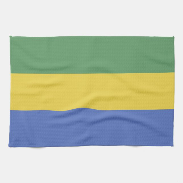 Linge De Cuisine Drapeau Gabon (Horizontal)