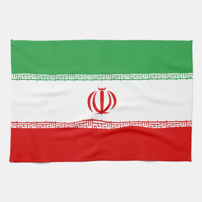 Linge De Cuisine Drapeau Iran (Horizontal)