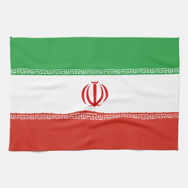Linge De Cuisine Drapeau iranien (Horizontal)