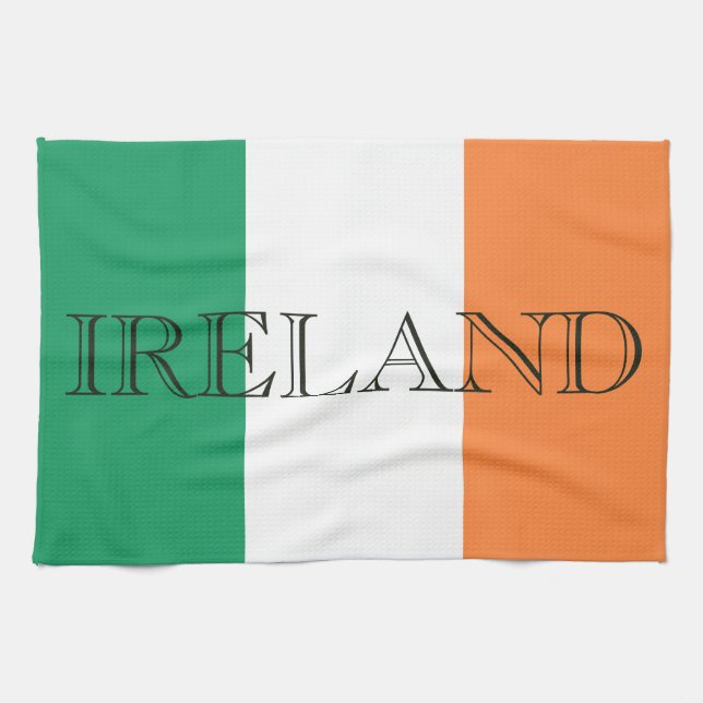 Linge De Cuisine Drapeau irlandais ktcnt (Horizontal)