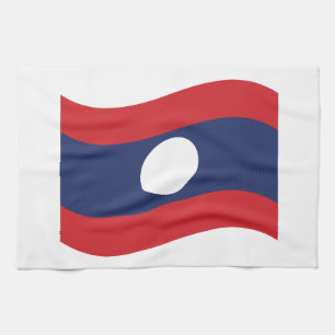 Linge De Cuisine Drapeau Laos