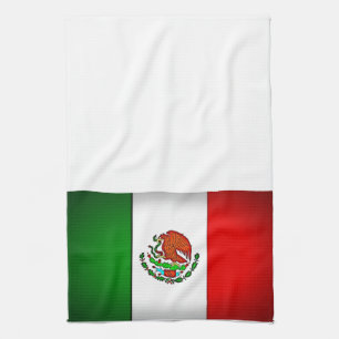 Linge De Cuisine Drapeau mexicain stylisé