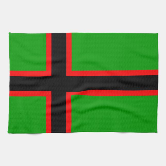 Linge De Cuisine Drapeau national de Carélie (Horizontal)