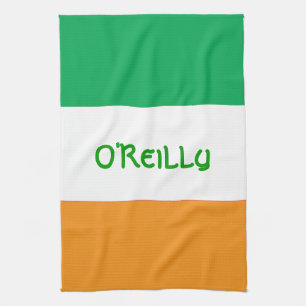 Linge De Cuisine Drapeau orange blanc vert tricolore irlandais avec